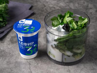 Žaliasis smoothie su kefyru Žingsnis 5