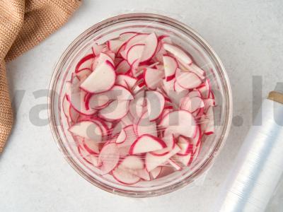 Korejiškai marinuoti ridikai Žingsnis 3