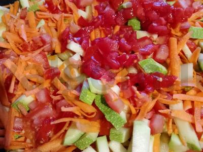 Troškinti cukinijos su pupelėmis Žingsnis 2