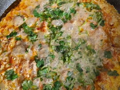 Mėsa grietinėlės padaže su bulvėmis Žingsnis 6