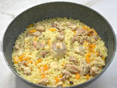 Kepama vištiena su ryžiais Žingsnis 5