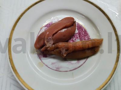 Sūdyta menkės ikra Žingsnis 1