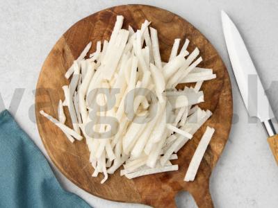 Korejiškas ridikėlių kimchi Žingsnis 1