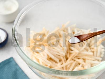 Korejiškas ridikėlių kimchi Žingsnis 4