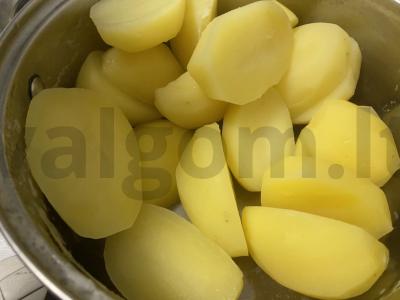 Naudingos bulvių košės su jūros druska Žingsnis 2