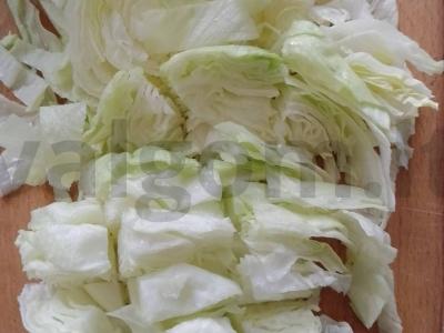 Ledinis salotas su kukurūzais ir sezamų aliejumi Žingsnis 3