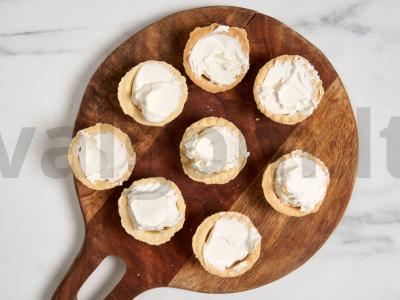 Tartaletės su ikrais ir varškės sūriu Žingsnis 2