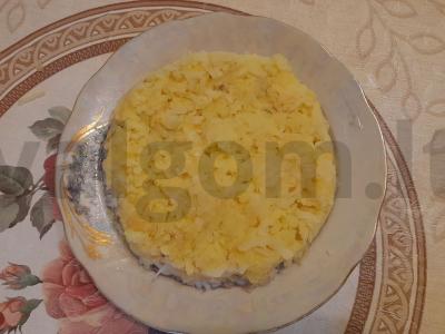 Silkė po kailiu su obuoliu Žingsnis 4