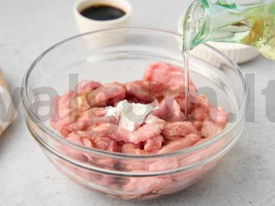 Kepti agurkai su mėsa Žingsnis 2