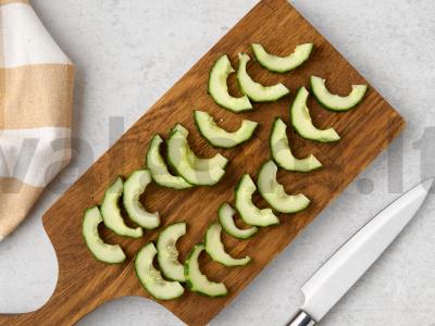 Kepti agurkai su mėsa Žingsnis 3