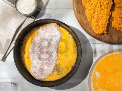 Kepta kalakutiena su džiūvėsėliais Žingsnis 2