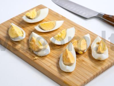 Kiaulienos širdies salotos su žirneliais Žingsnis 4