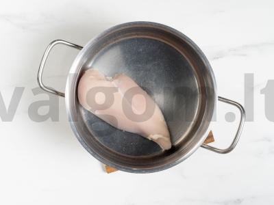 Salotas „Tinginys“ Žingsnis 1