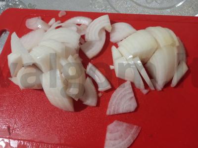 Kepta plekšnė su svogūnais Žingsnis 3