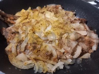 Kepta plekšnė su svogūnais Žingsnis 7