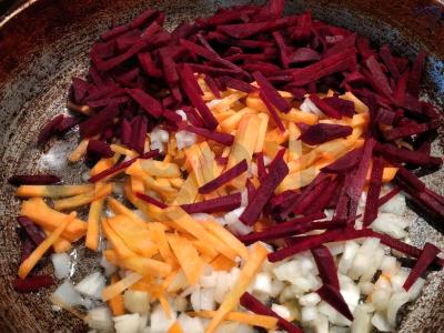 Skaniausias barštis su daržovėmis ir grietine Žingsnis 2