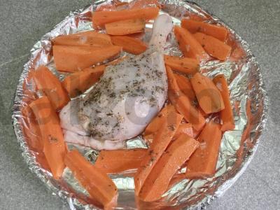 Anties šlaunelė, kepta su morkomis ir itališkais prieskoniais Žingsnis 6