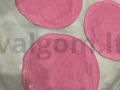 Keksiukai „Rožinė Debesėlis“ Žingsnis 5