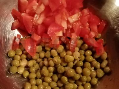 Daržovių salotas „Paprastas“ Žingsnis 1