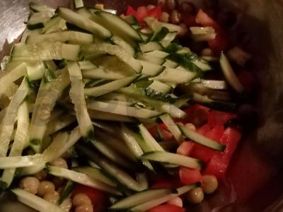 Daržovių salotas „Paprastas“ Žingsnis 3