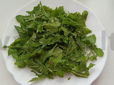 Halloumi sūris su rukola Žingsnis 1