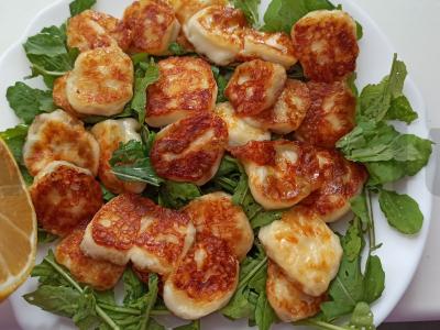 Halloumi sūris su rukola Žingsnis 3