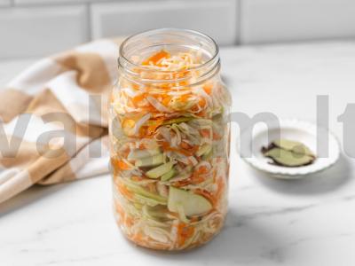 Rūgštaus kopūsto su morkomis ir obuoliais Žingsnis 5