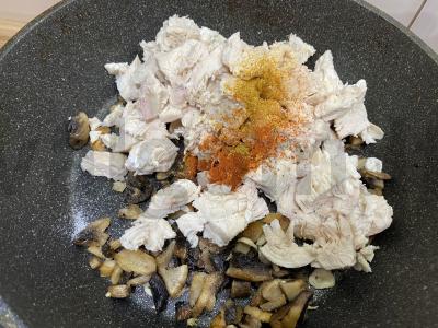 Vištienos ir grybų apkepas Žingsnis 4