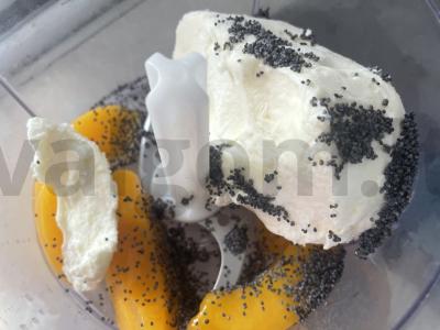 Desertas su ledais ir konservuotais persikais Žingsnis 3