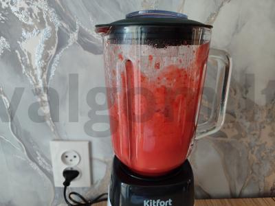 Namų braškinis ledai Žingsnis 2