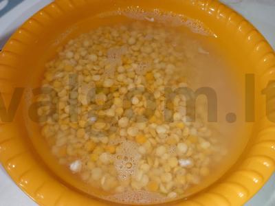 Žirnių sriuba su kiauliena be bulvių Žingsnis 1