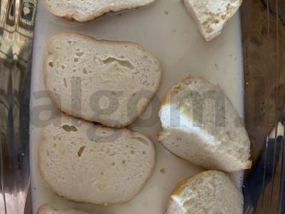 Saldžios skrudintos duonos riekelės prie arbatos Žingsnis 2