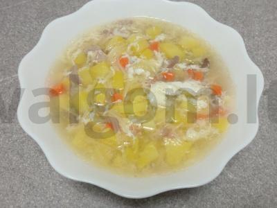 Antienos sultinys su vermišeliais ir pievagrybiais Žingsnis 6