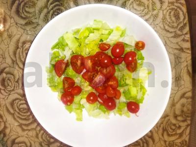 Vasaros graikiškas salotas Žingsnis 2