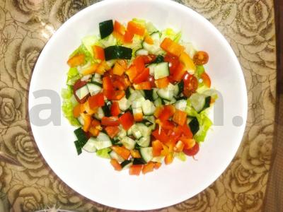 Vasaros graikiškas salotas Žingsnis 5