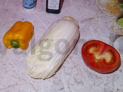 Žaliavalgių salotas „Harmonija“ Žingsnis 1