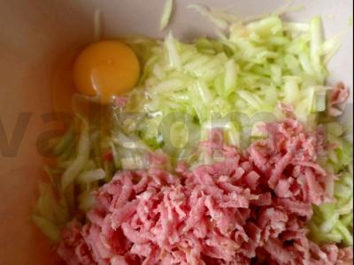 Cukinijų blynai „Išskirtiniai“ su dešra Žingsnis 5