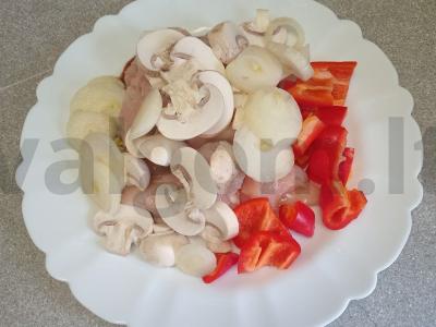 Kalakutienos ir daržovių šašlykai su bulguro garnyru Žingsnis 5