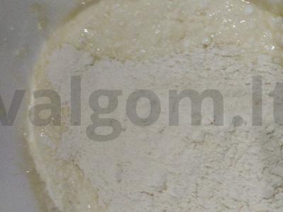 Varškės-kokosų sausainiai su vanilinu Žingsnis 2