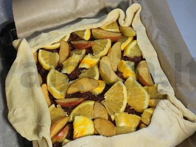 Obuolių-apelsinų pyragas Žingsnis 9