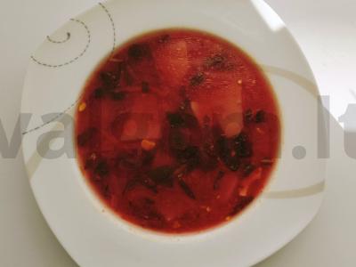 Skani barščiai su rūgštynėmis ir kiaušiniu pagrindine nuotrauka