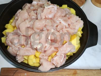 Bulvės puoduose su grybais Žingsnis 3