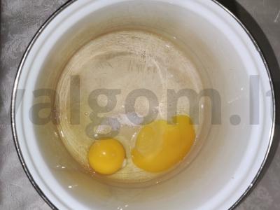 Blynai su varškės sūriu ir upėtakiu Žingsnis 1