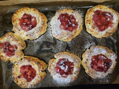 Varškės vafliai su braškėmis Žingsnis 5