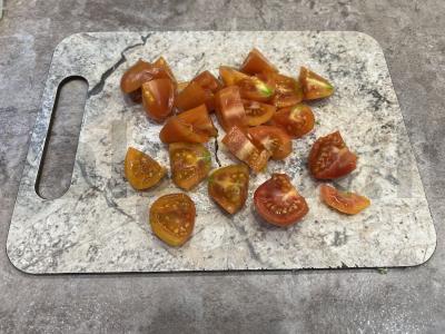 Omletas su bekonu ir daržovėmis Žingsnis 5