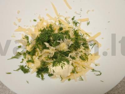 Sūrio skrudinta duona per 15 minučių Žingsnis 3