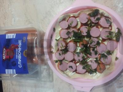 Greita pica iš sluoksniuotos tešlos Žingsnis 3