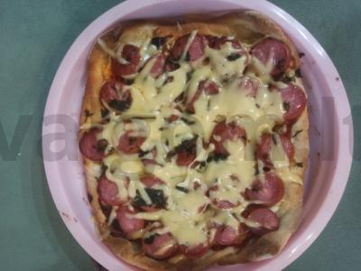 Greita pica iš sluoksniuotos tešlos Žingsnis 5