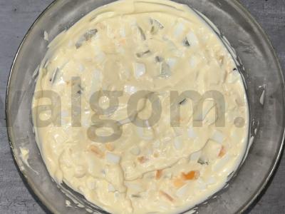 Salotas „Sotūs tėtis“ su vištiena Žingsnis 3