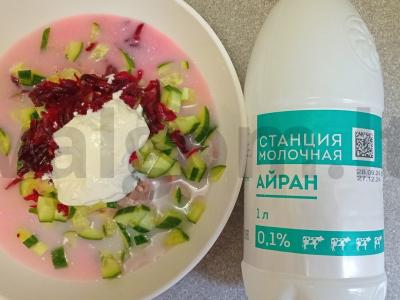 Burokėlių sriuba su antis filė ir ajranu Žingsnis 5